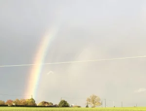 Rainbow in the sky
